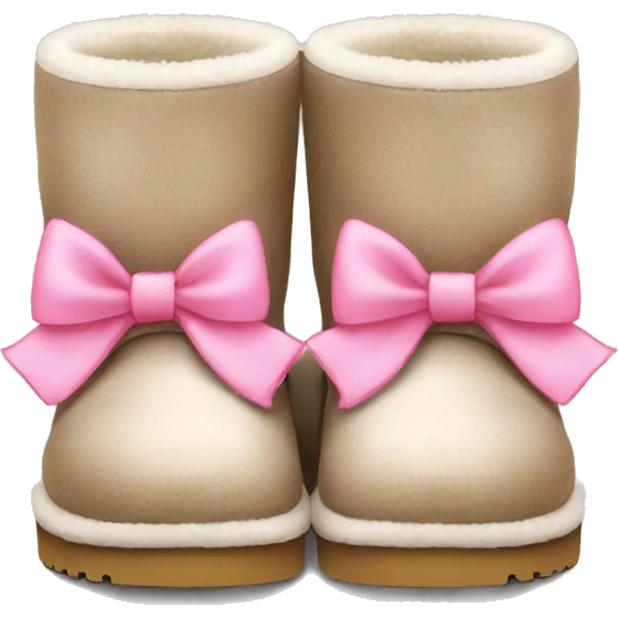 Uggs with pink bows emoji