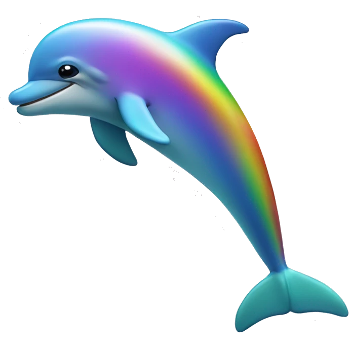 rainbow dolphin￼ emoji