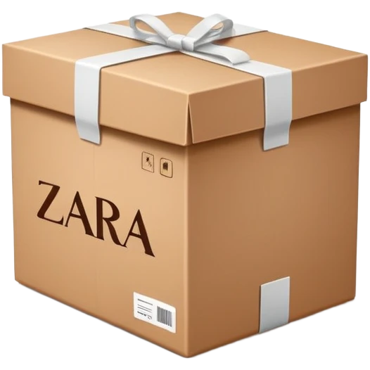 package with zara inscription emoji