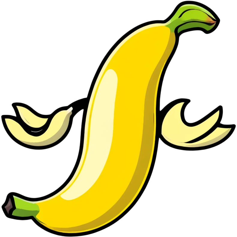 peeled banana with two hands forming a heart shape around it emoji