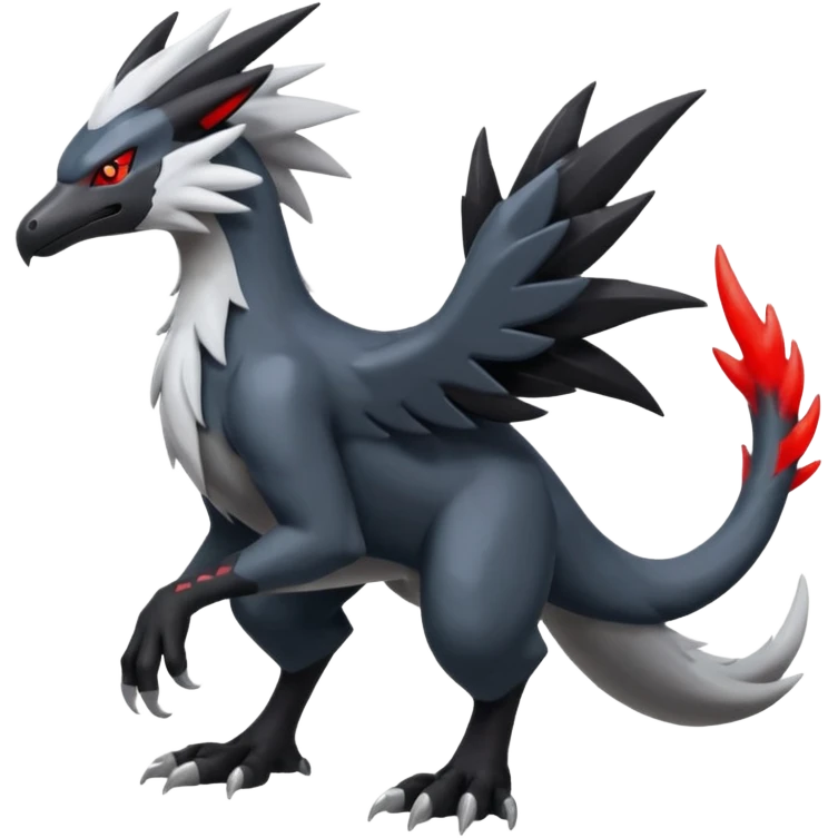 Silvally-Nargacuga-hybrid full body emoji