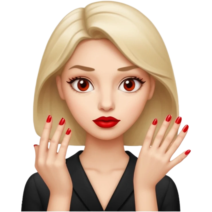 Make a combo of 🤨💅👄 emoji