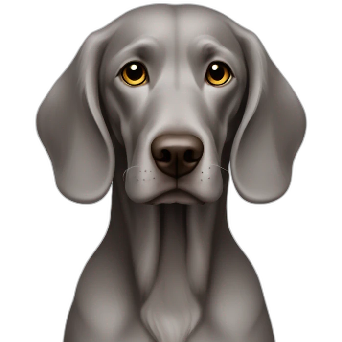 longhair weimaraner profile emoji