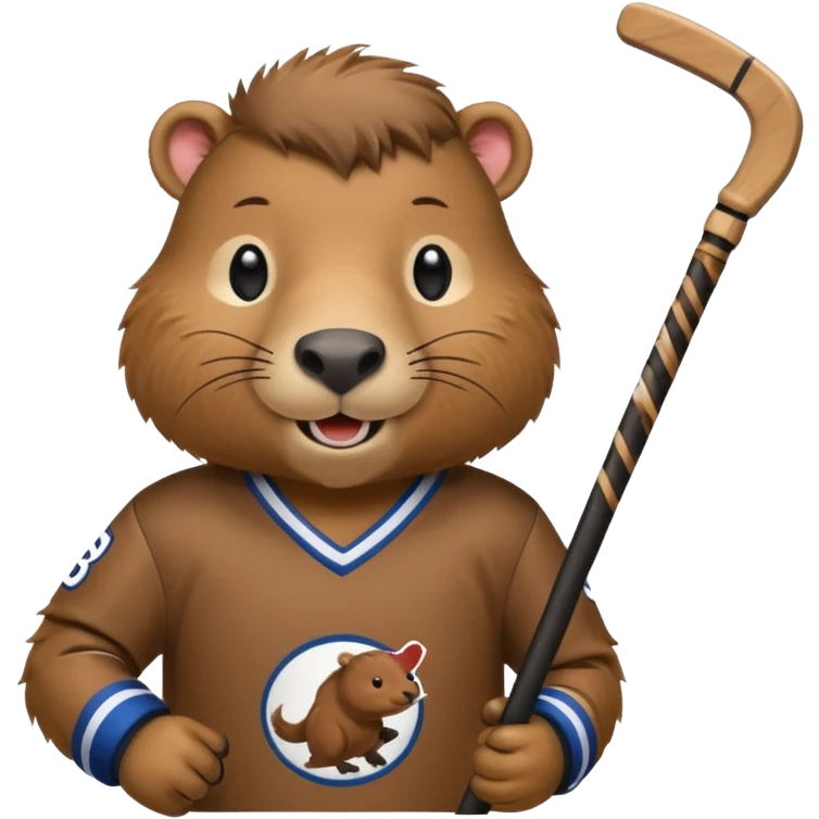 capybara ice hockey player emoji
