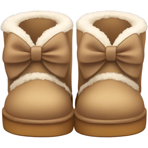 cute uggs with bows emoji