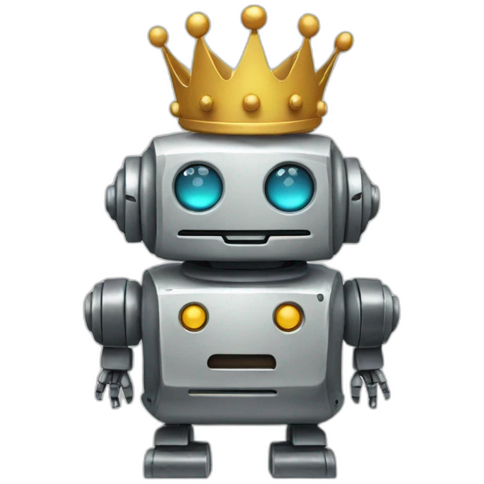 robot-with-crown emoji