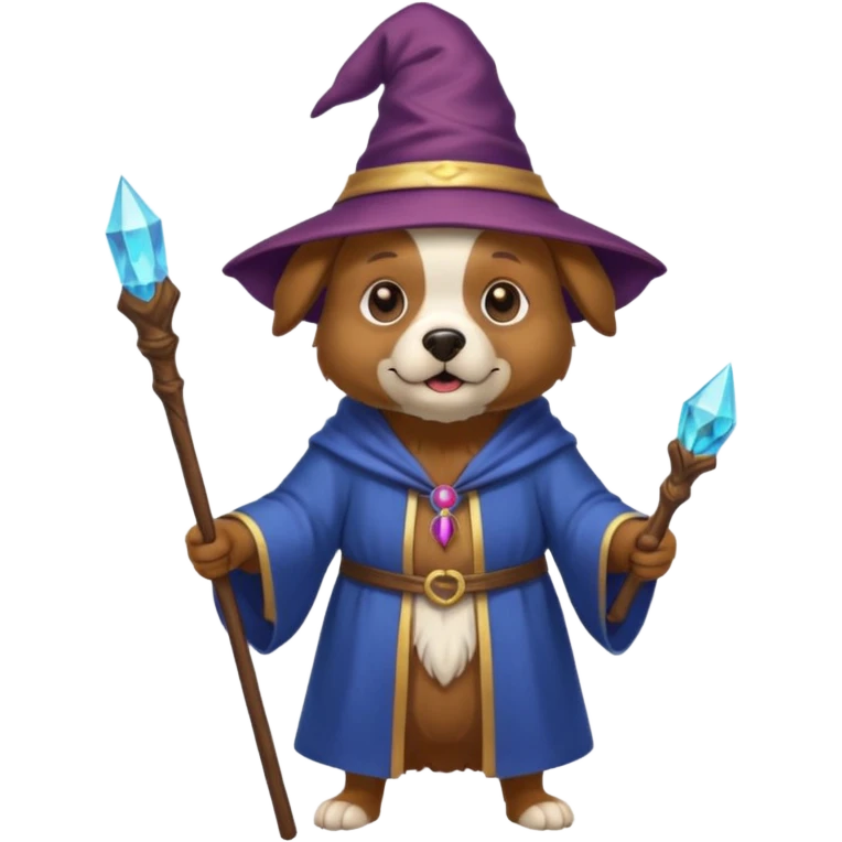 Dog wizard emoji