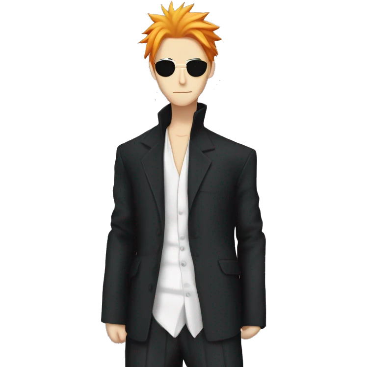 Ichigo Kurosaki wearing expensive clothes emoji