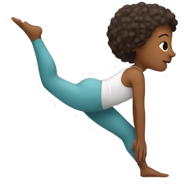 yoga with letter Y emoji
