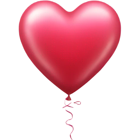 heart shaped balloon emoji
