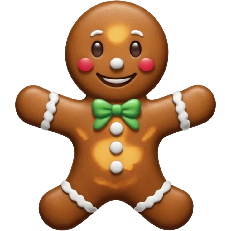 gingerbread man emoji