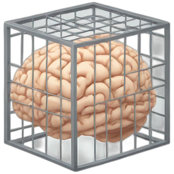 brain in a cage emoji