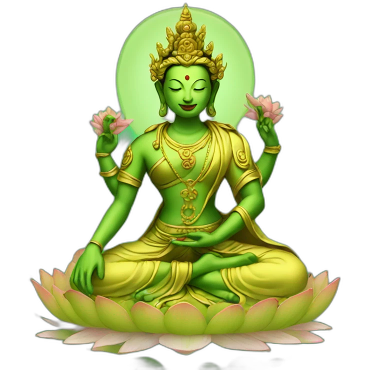 Green Tara emoji