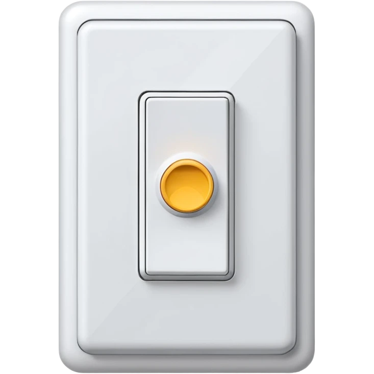 A wall-mounted light switch  emoji