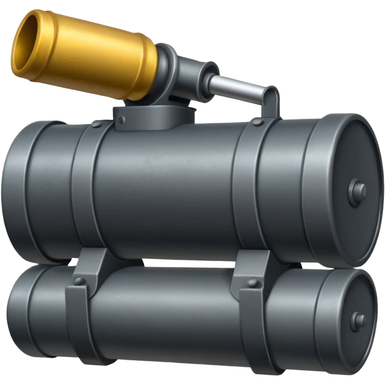 generate a realistic elongated anti-tank mine that can be carried by a drone emoji
