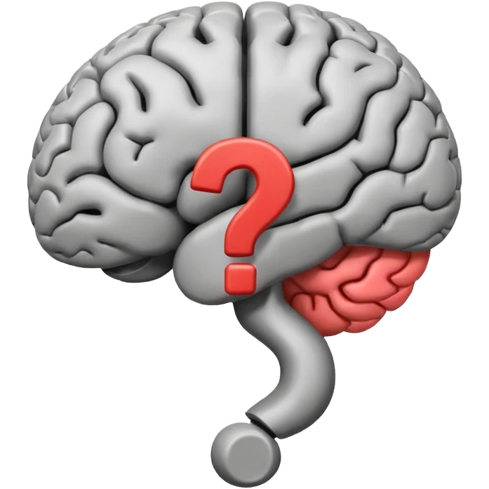 cerebro con interrogación emoji