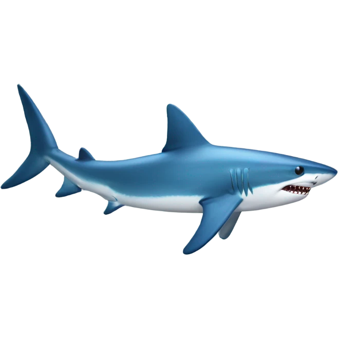 Blue shark emoji
