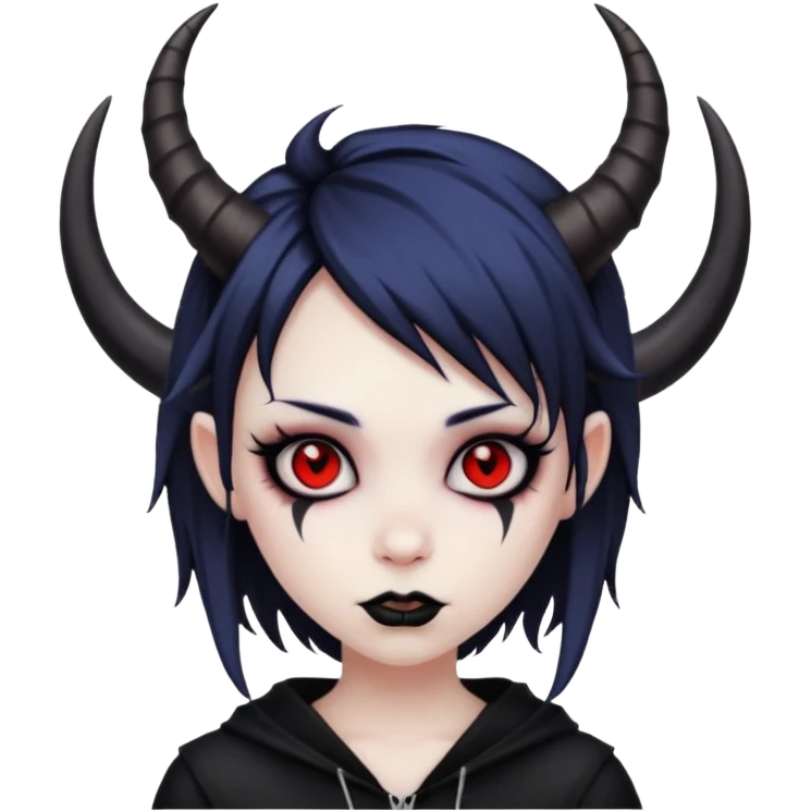 Emo demon girl emoji