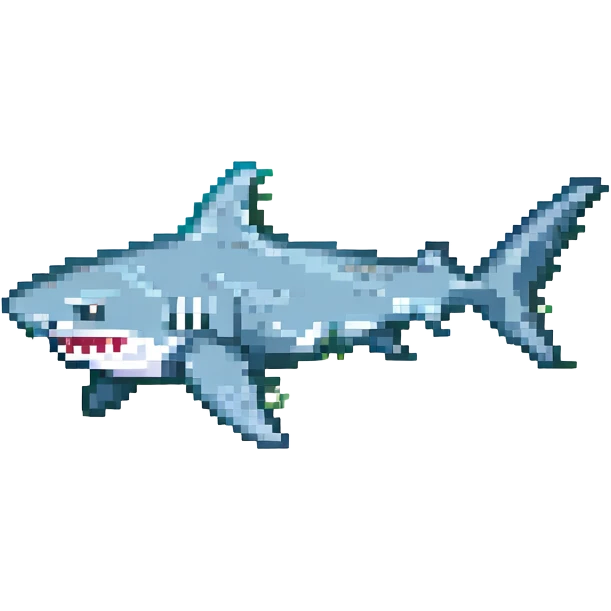 cartoon shark emoji