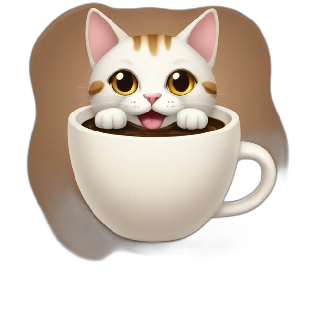 Cat coffe emoji
