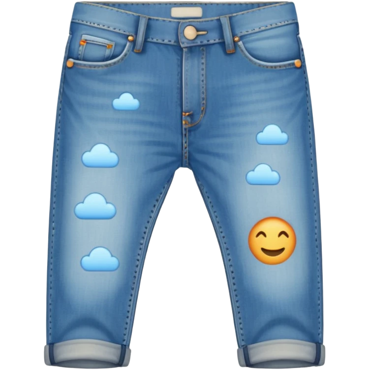 sky-blue jeans emoji