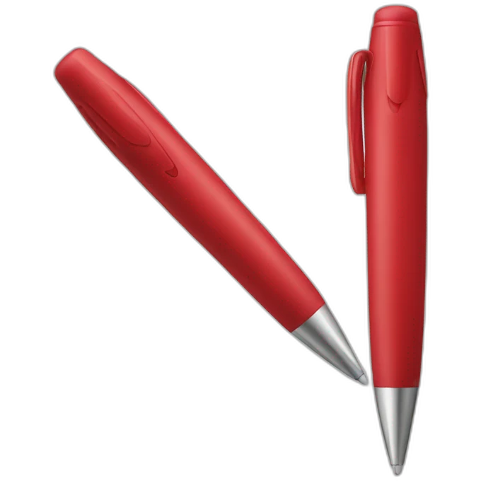 red pen emoji