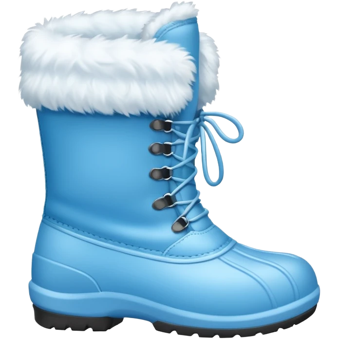 baby blue snow boots emoji