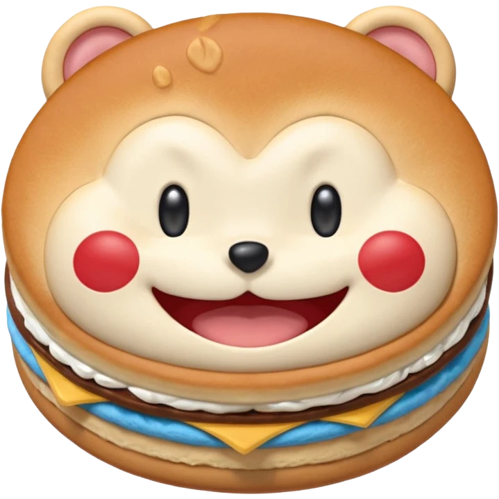 Doraemon Eating Dorayaki  emoji