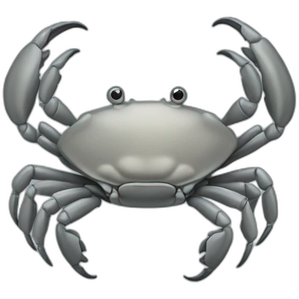grey crab emoji