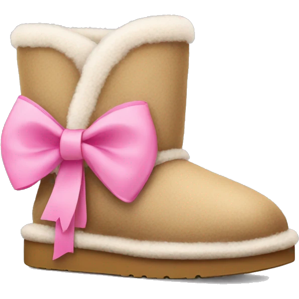 Uggs with pink bow emoji
