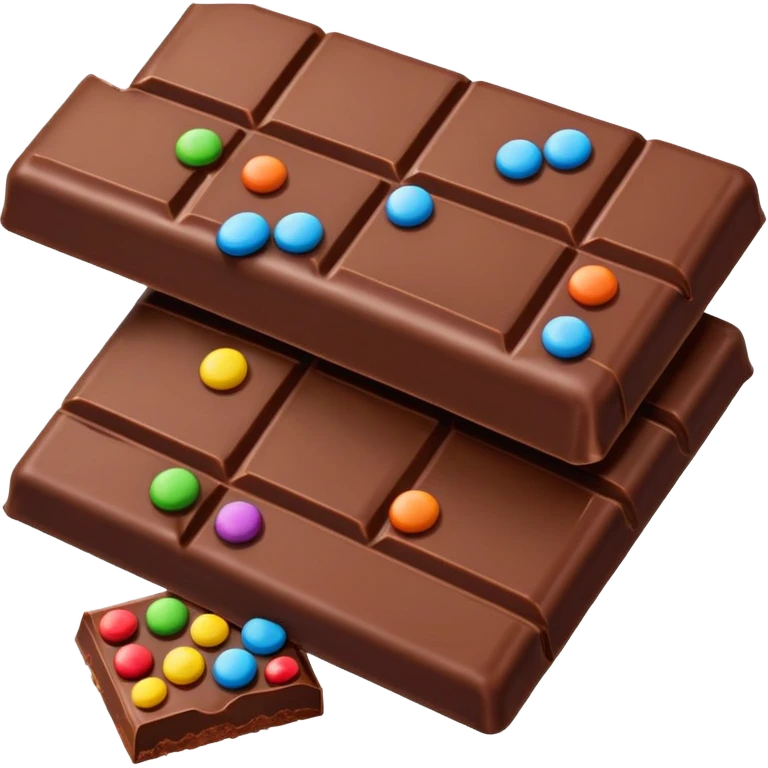 Chocolate bar multy colors emoji