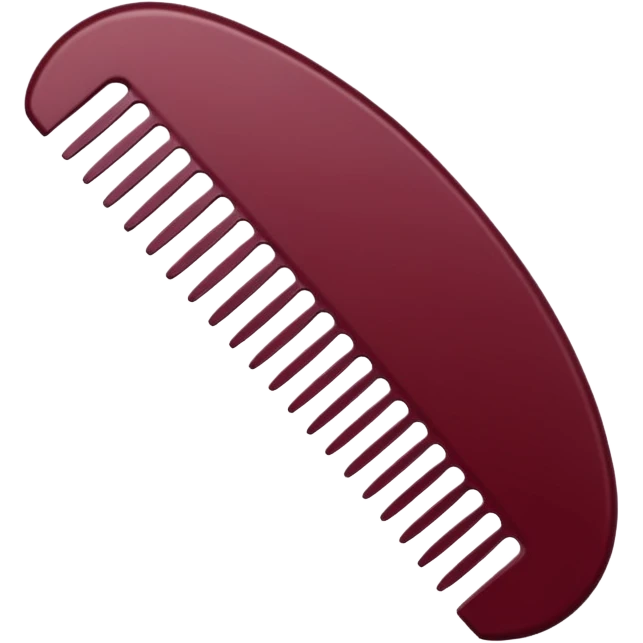 burgundy comb emoji