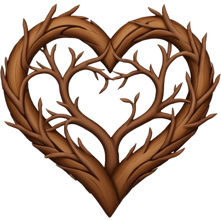  branches in the shape of a heart emoji