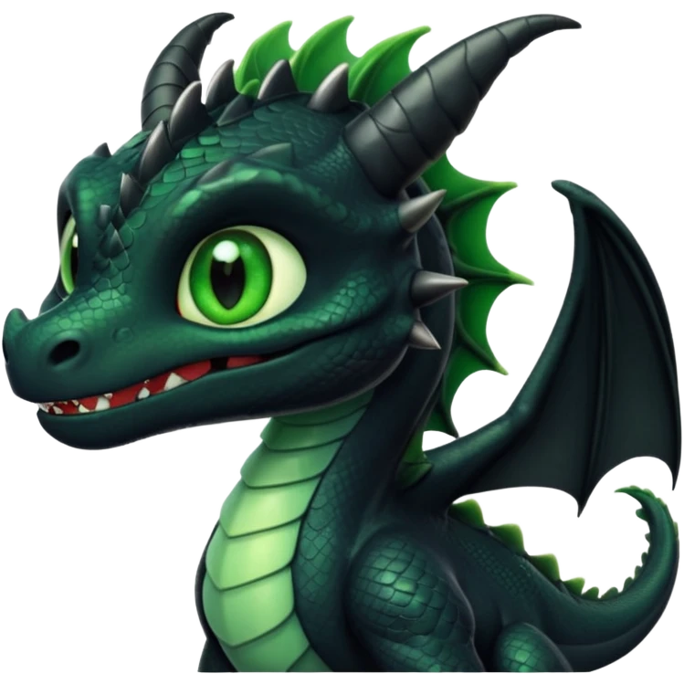 Toothless with white one emoji