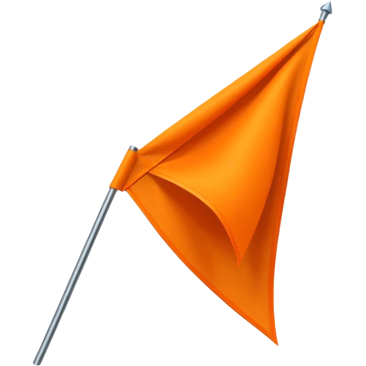 Double triangular orenge Flag emoji