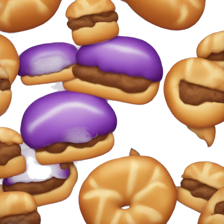 Purple Bun whopper emoji