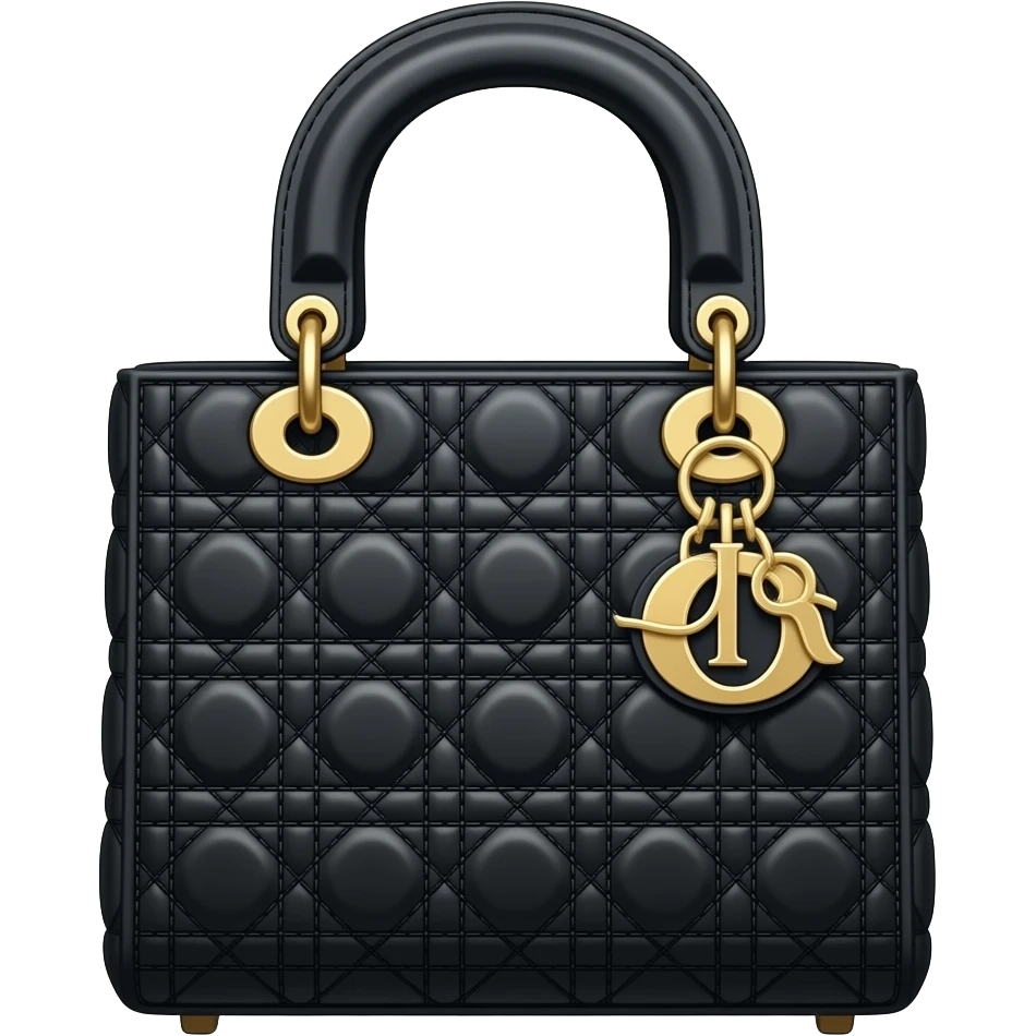 black tote dior bag emoji
