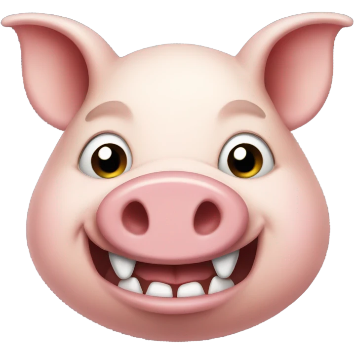 Pig with big teeth emoji
