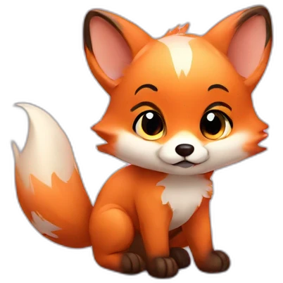 Baby fox cute emoji