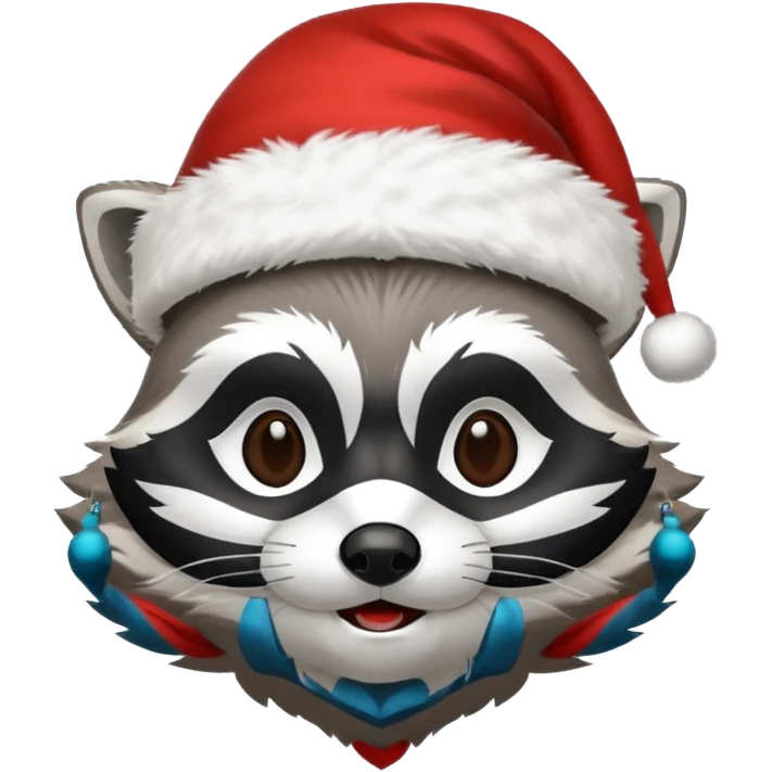 racoon santa emoji