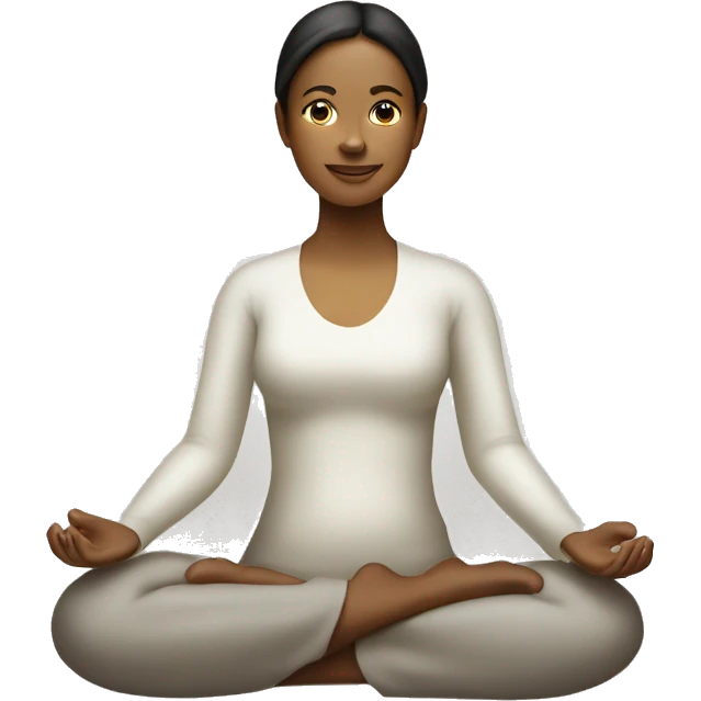 shining female person in lotus position emoji