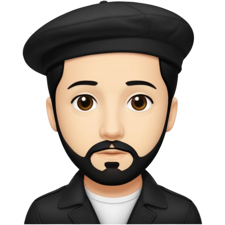 AJ McLean with black hair emoji