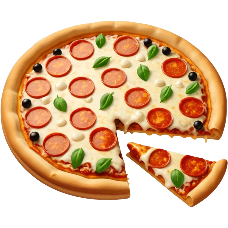 Christmas pizza emoji