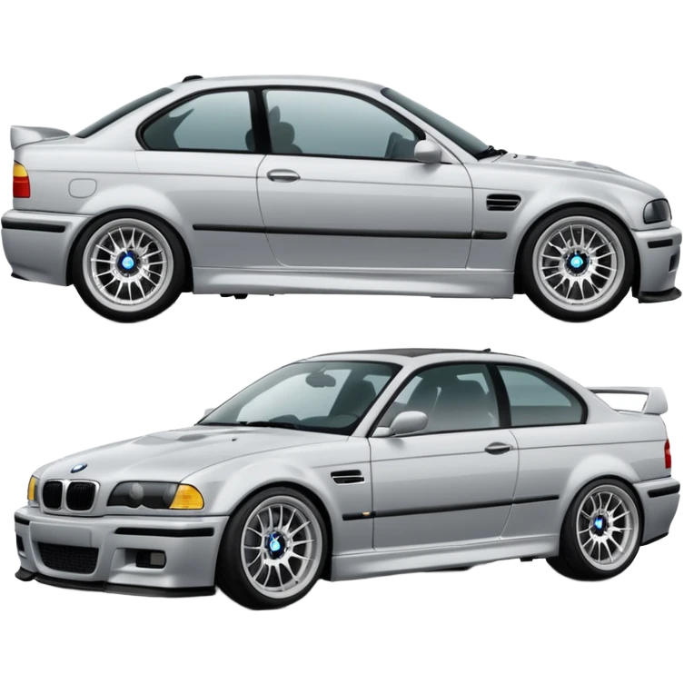 white bmw m3 e36 +CR7 emoji