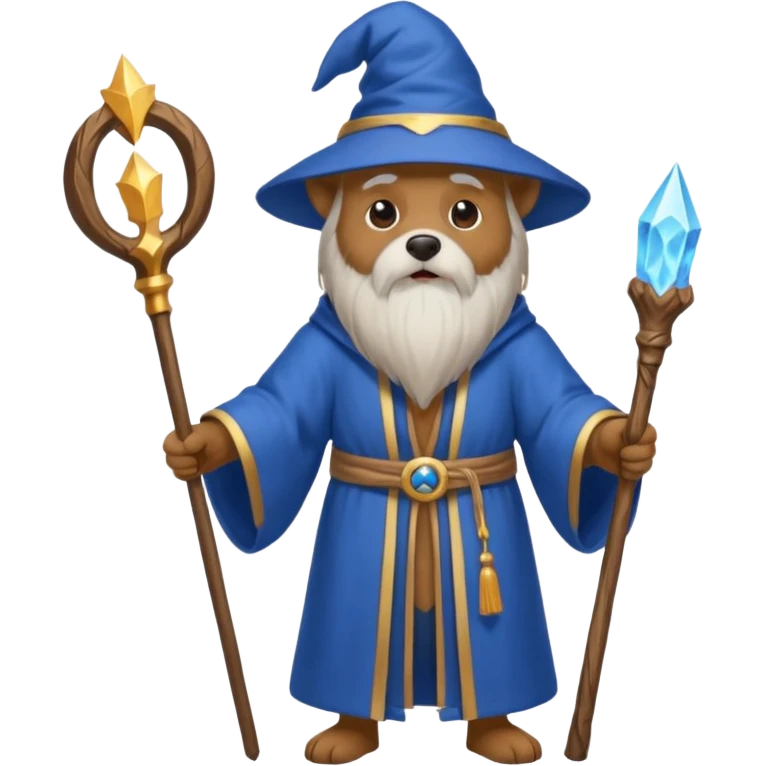 Dog wizard emoji