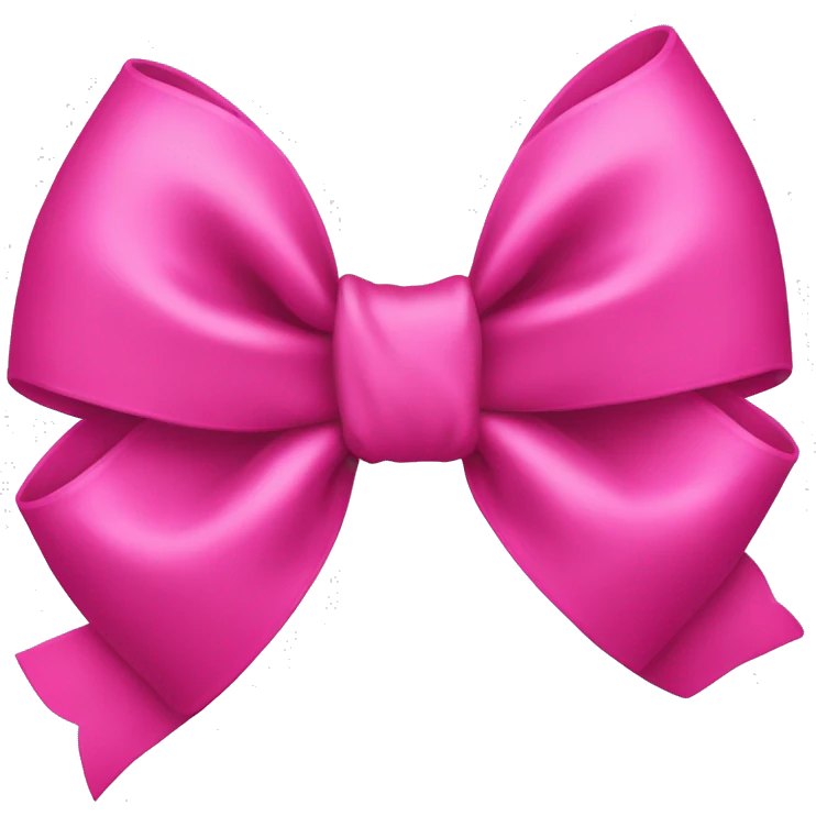 hot pink bow emoji