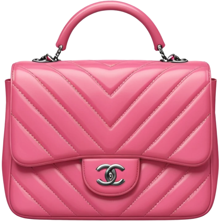 a pink Chanel purse emoji