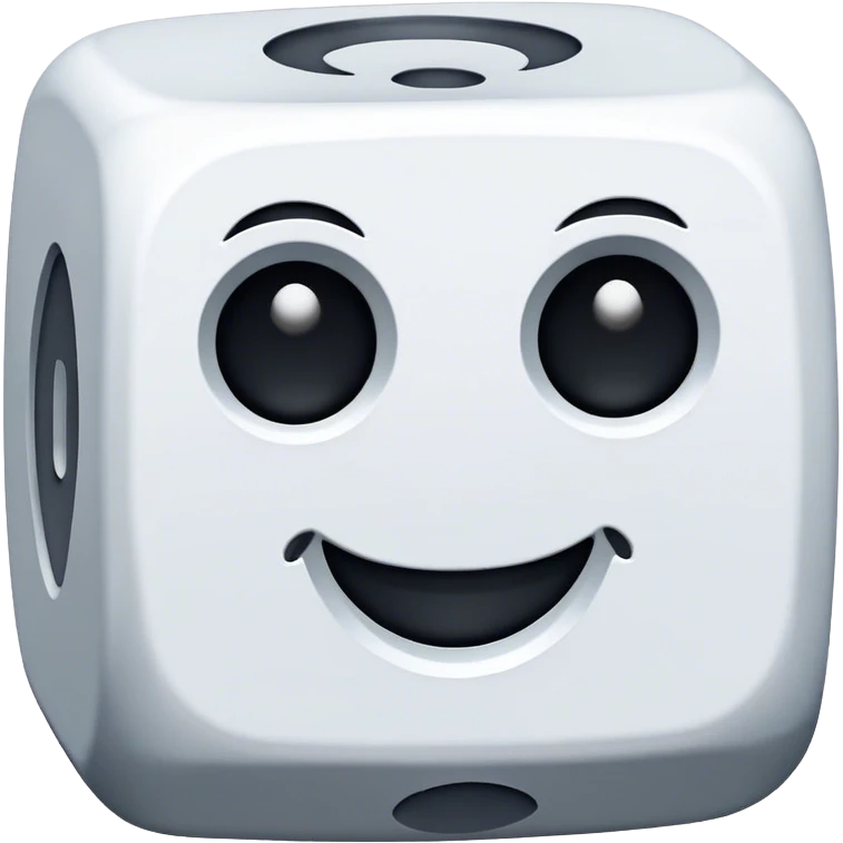 dice with 0 on every face emoji