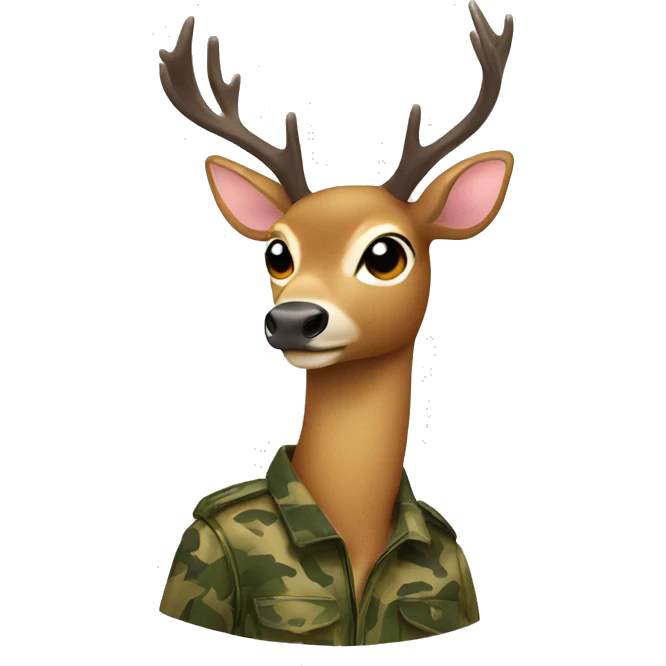 deer in camo  emoji
