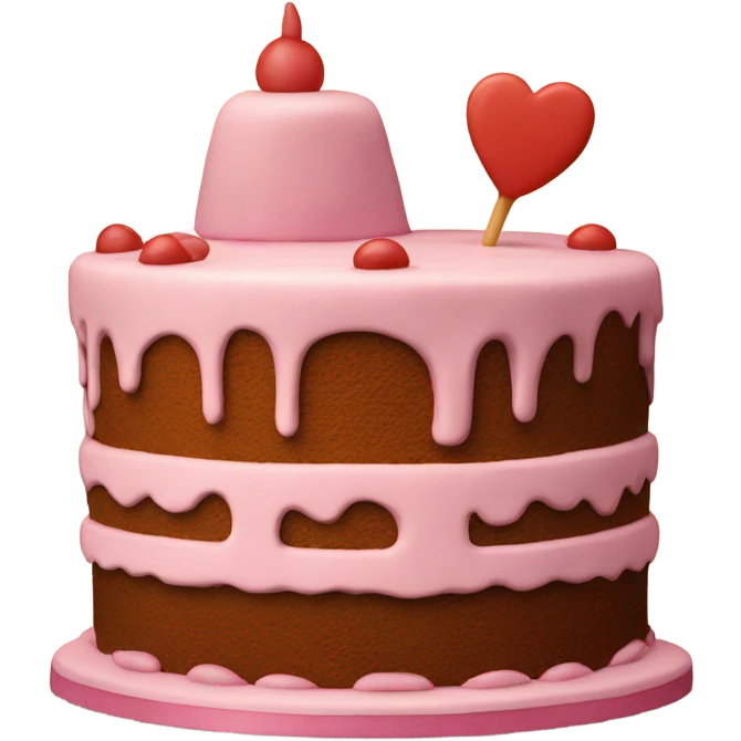 Cake with the letter G on it emoji